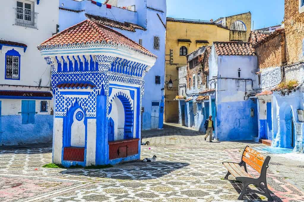 Beautiful blue medina of Chefchaouen city in Morocco, Africa.