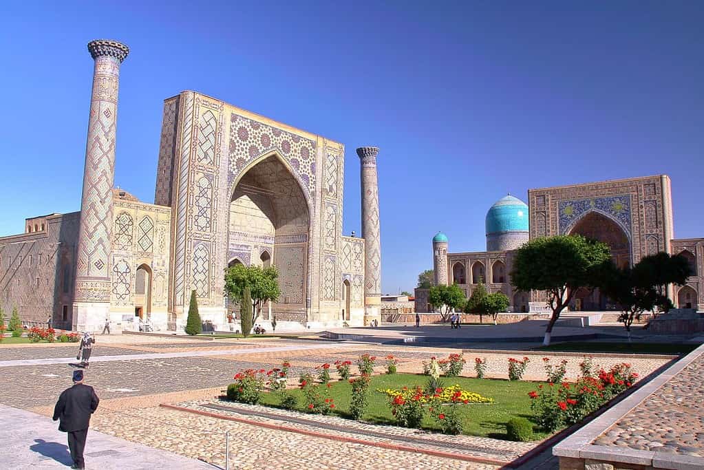 Registan Square in Samarkand, Uzbekistan