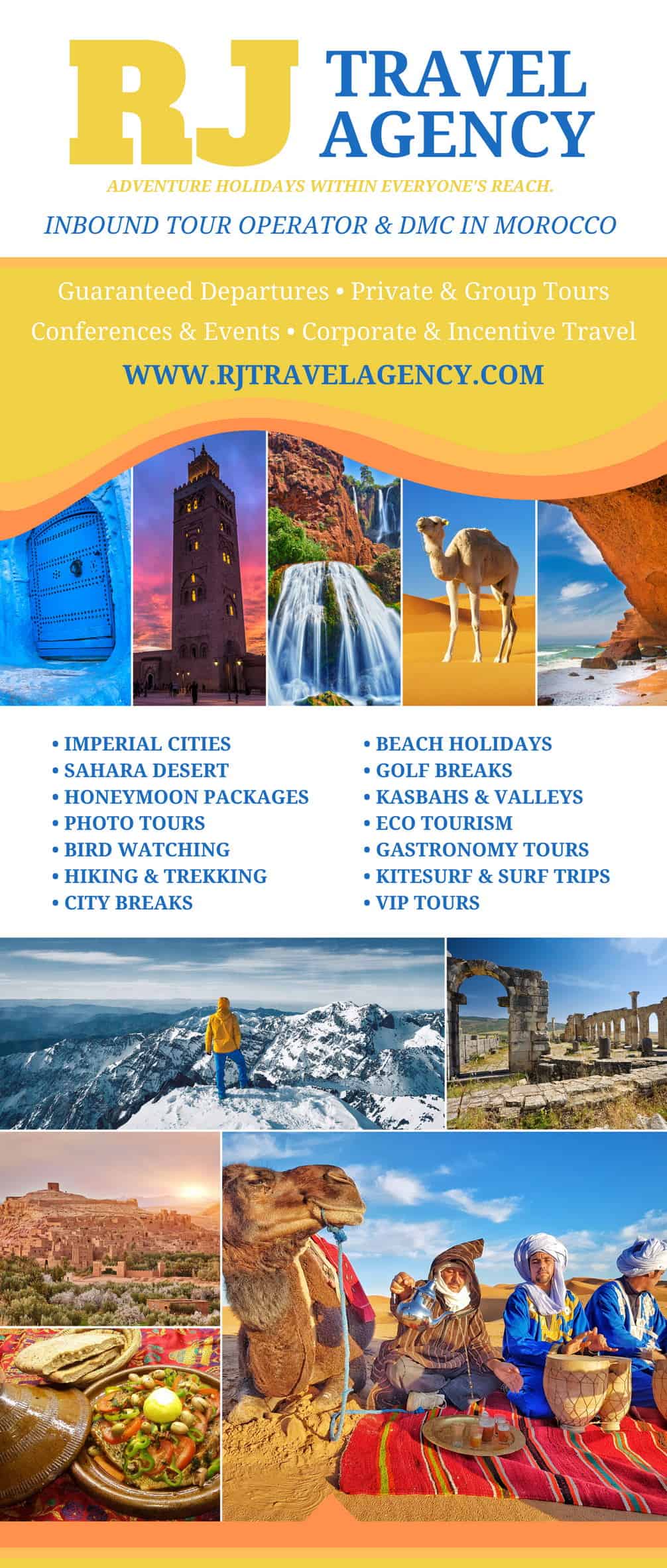 Torne-se nosso parceiro B2B Flyer RJ Travel Agency Morocco