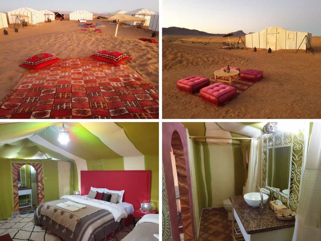 Luxury desert camp Zagora, 2 Dias Circuito Deserto de Zagora e Ait Benhaddou – Marrocos Luxury desert camp in Zagora