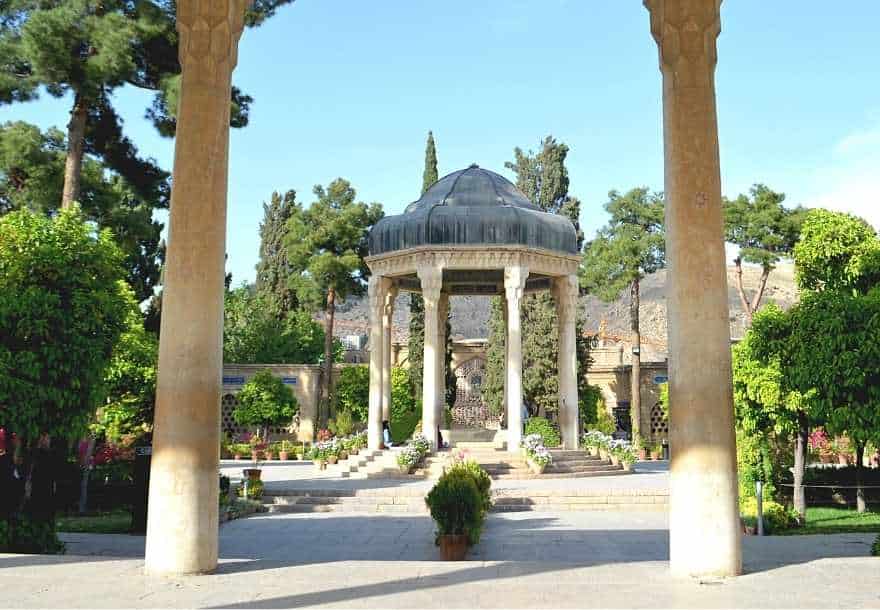 Shiraz Iran 1 Itineraries You will visit the Mausoleum of Hafez, a famous 14th-century Iranian poet: This calm mausoleum was designed by the Frenchman André Godard.