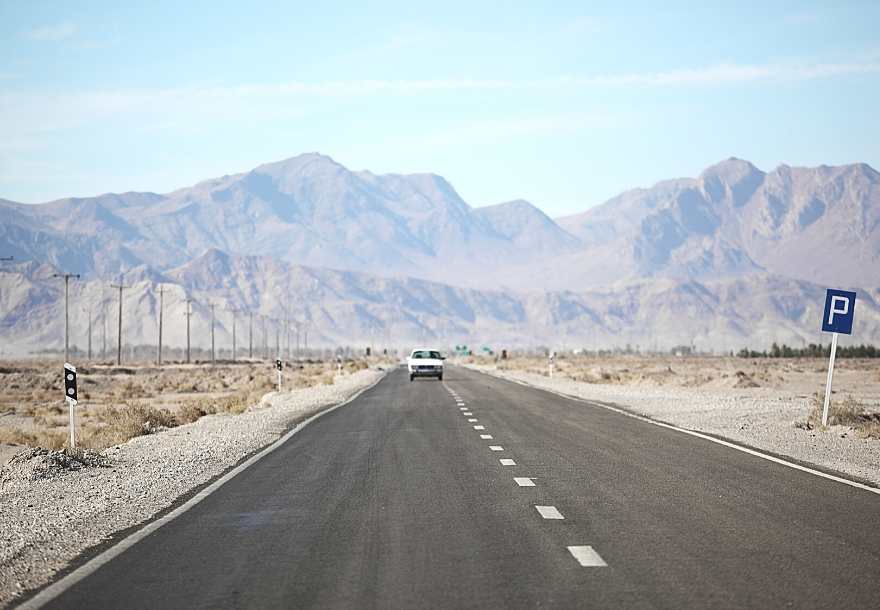 Zagros mountains road Iran Itineraries You will cross the Zagros mountains, on an epic road trip in Iran, and down the mountains, while getting closer to Bandar-e Abbas, you will feel the humid and warm weather, typical from the coastal areas of the Gulf.