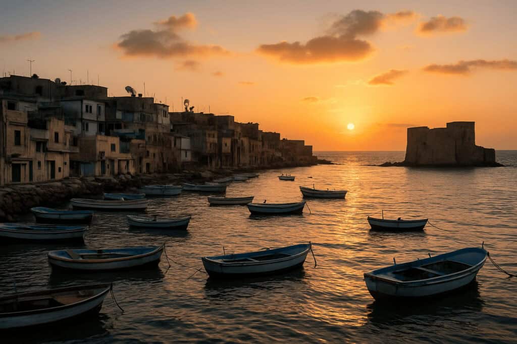 Arwad Island Sunset Syria Medium Arwad Island Sunset Syria