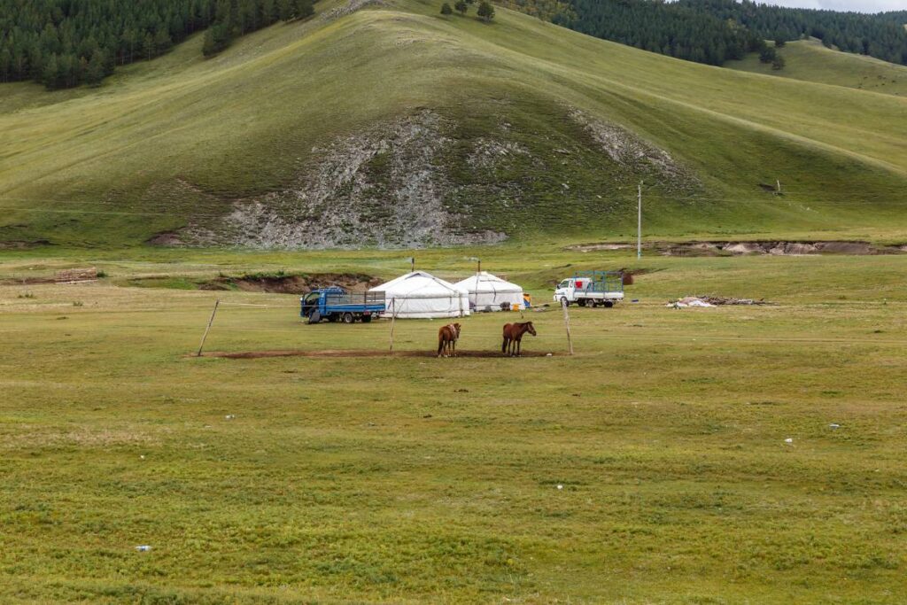 Mongol Nomadic Camp Mongolia