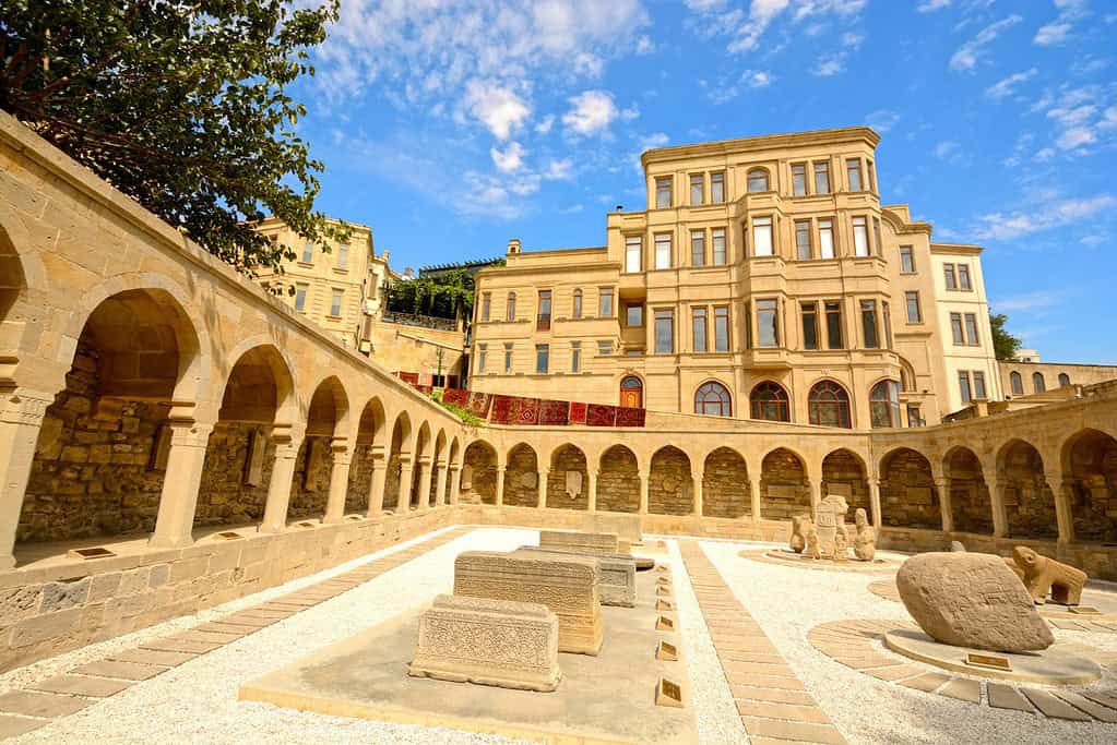 Walled City of Baku with the Shirvanshahs Palace and Maiden Tower Walled City of Baku with the Shirvanshah's Palace and Maiden Tower