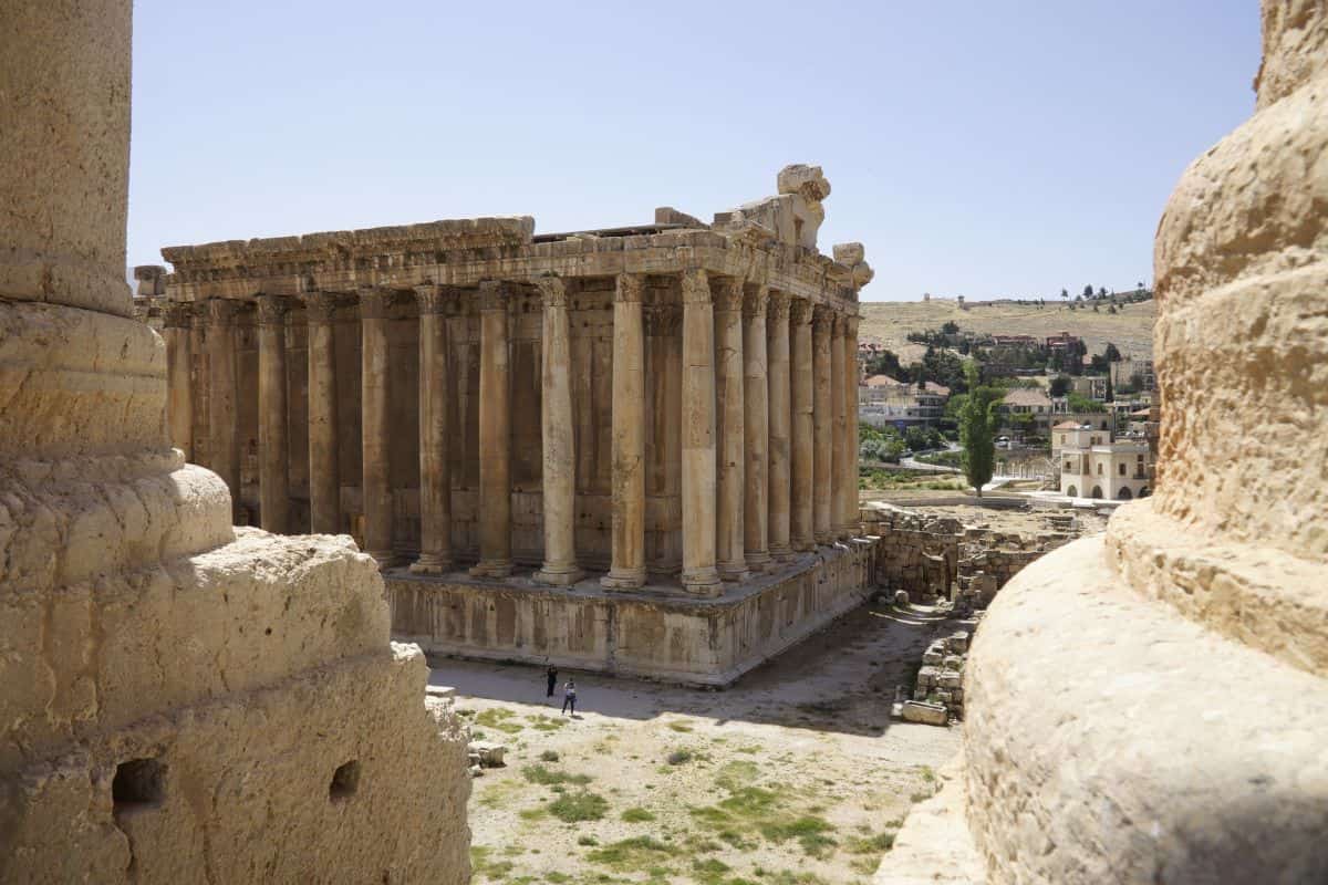 Ancient city of Baalbek in Lebanon