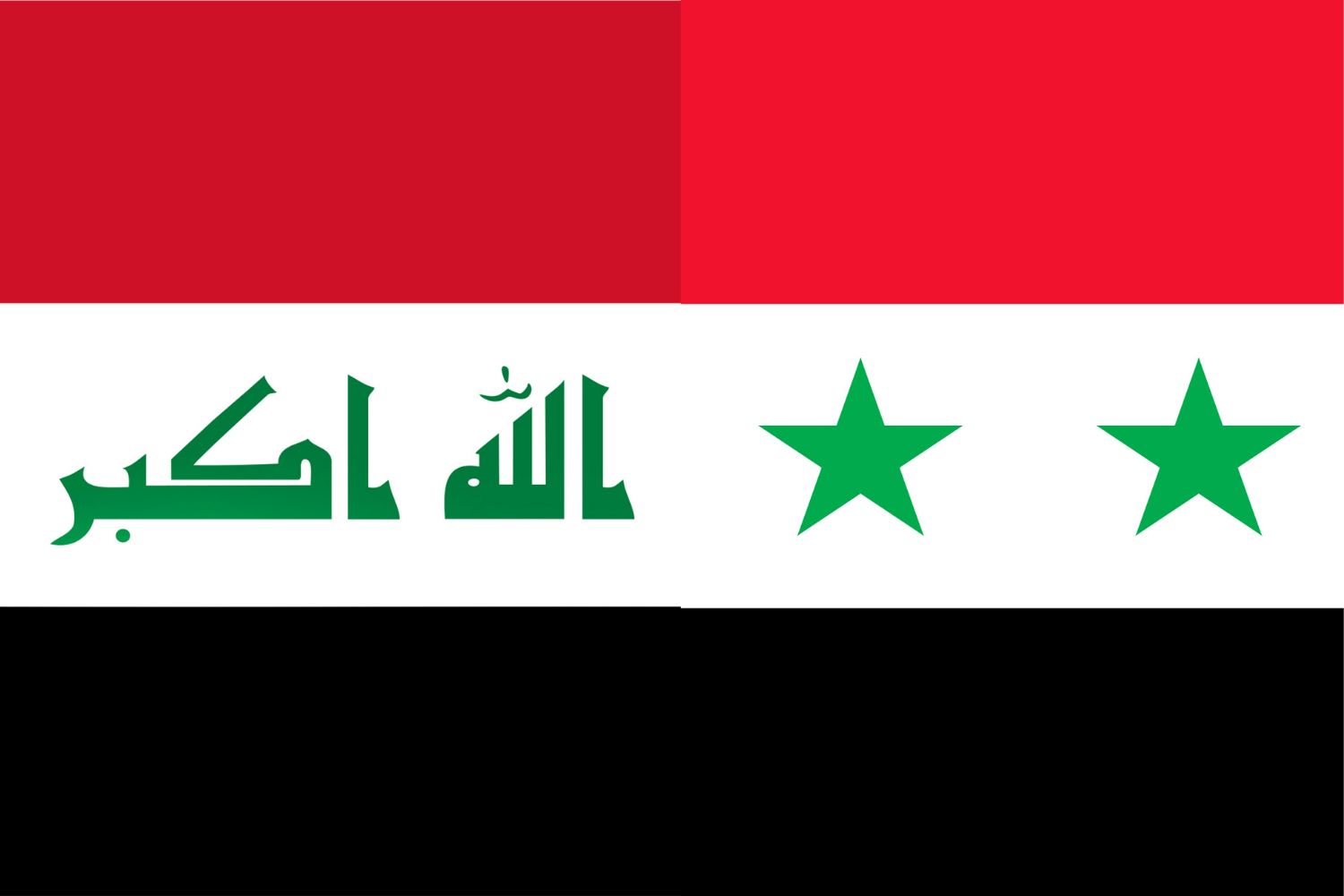 Iraqi Flag vs Syrian Flag Iraq, Flags Iraqi Flag vs Syrian Flag