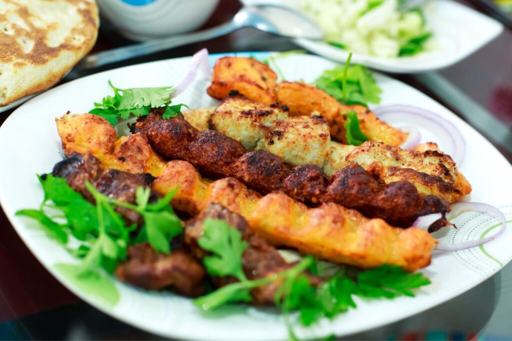 Kebabs food from Afghanistan