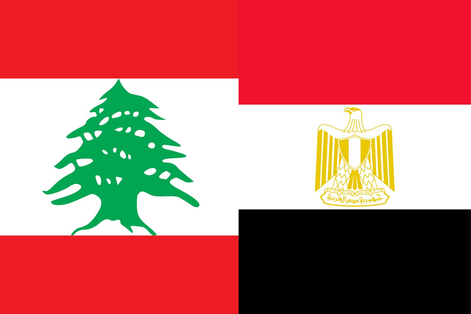 Lebanese Flag vs Egyptian Flag Flags Lebanese Flag vs Egyptian Flag