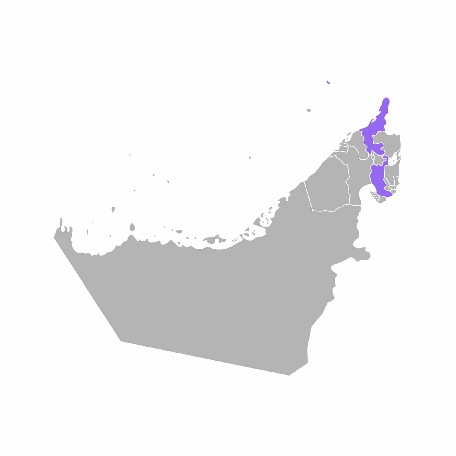Map Ras Al Khaimah