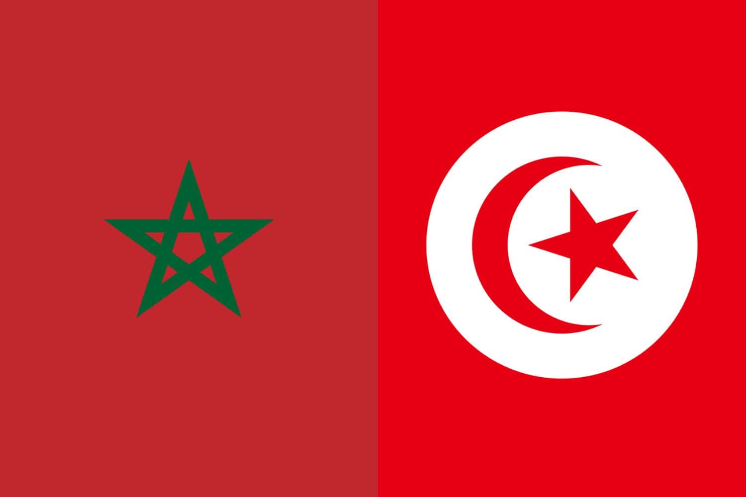 Moroccan Flag vs Tunisian Flag Morocco, Flags Moroccan Flag vs Tunisian Flag