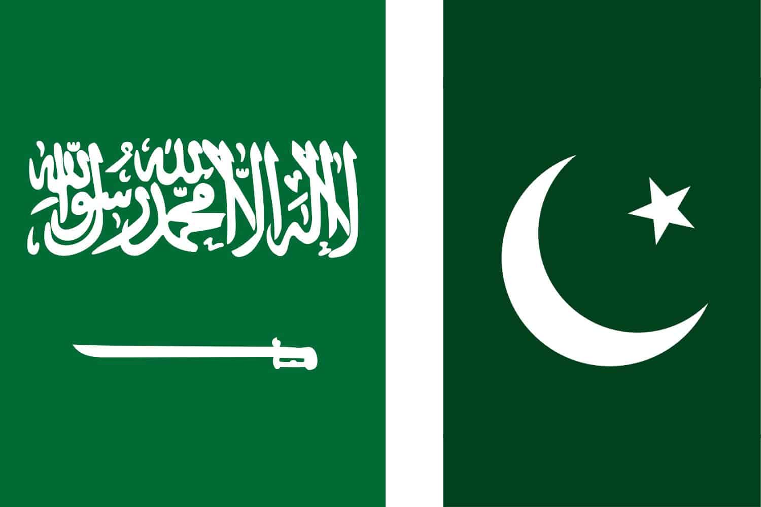 Saudi Arabian Flag vs Pakistani Flag Saudi Arabia, Flags Saudi Arabian Flag vs Pakistani Flag