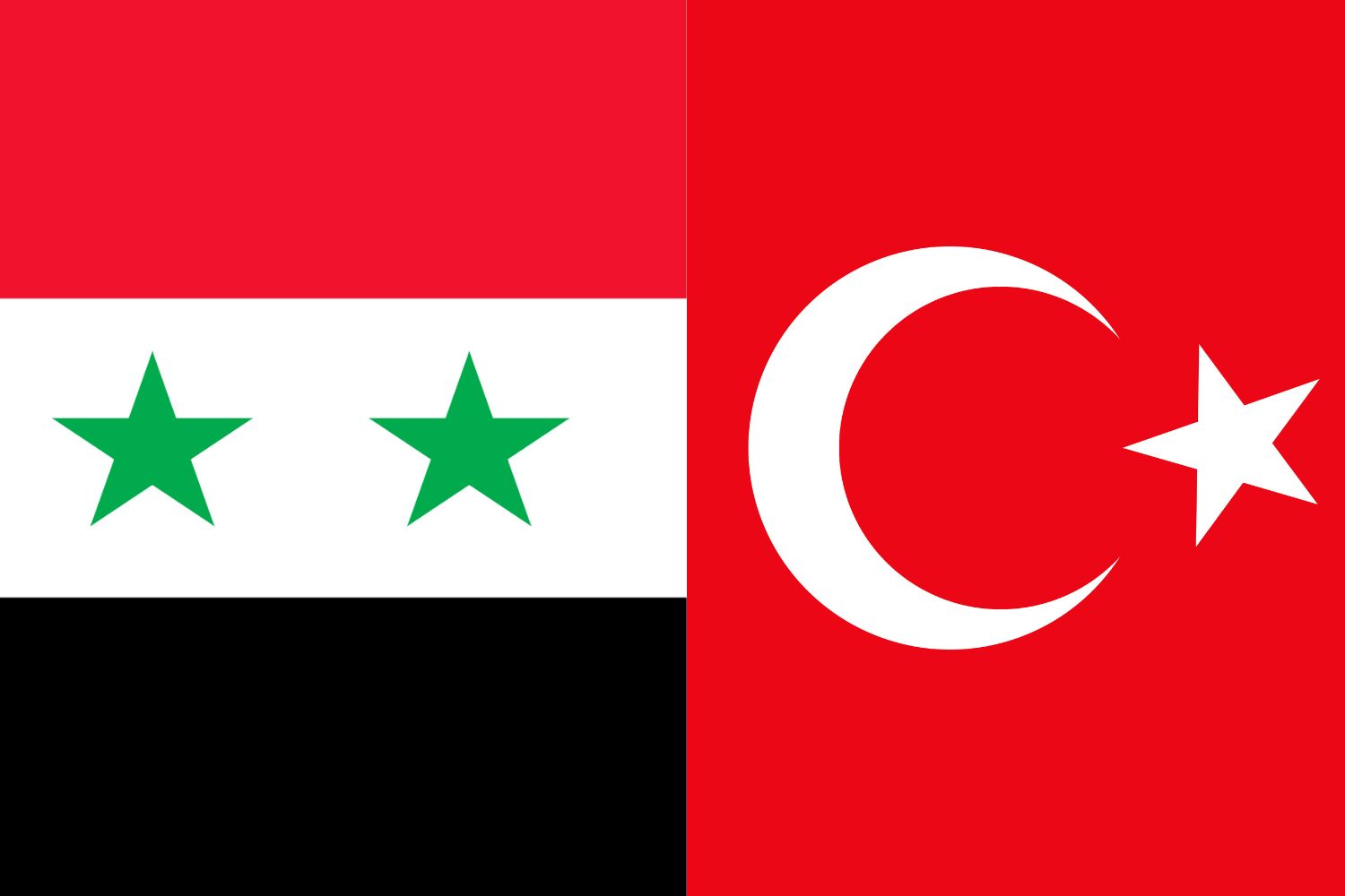 Syrian Flag vs Turkish Flag 1 Syria, Flags Flag of Syria Syrian Flag vs Turkish Flag 1