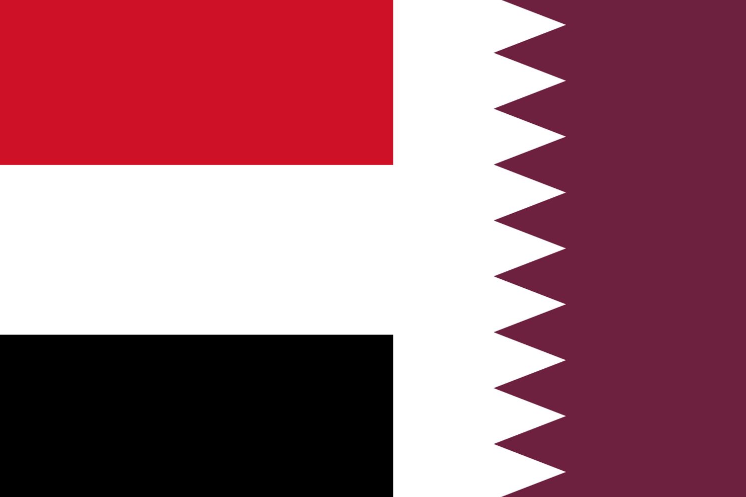 Yemeni Flag vs Qatari Flag Yemen, Flags Yemeni Flag vs Qatari Flag