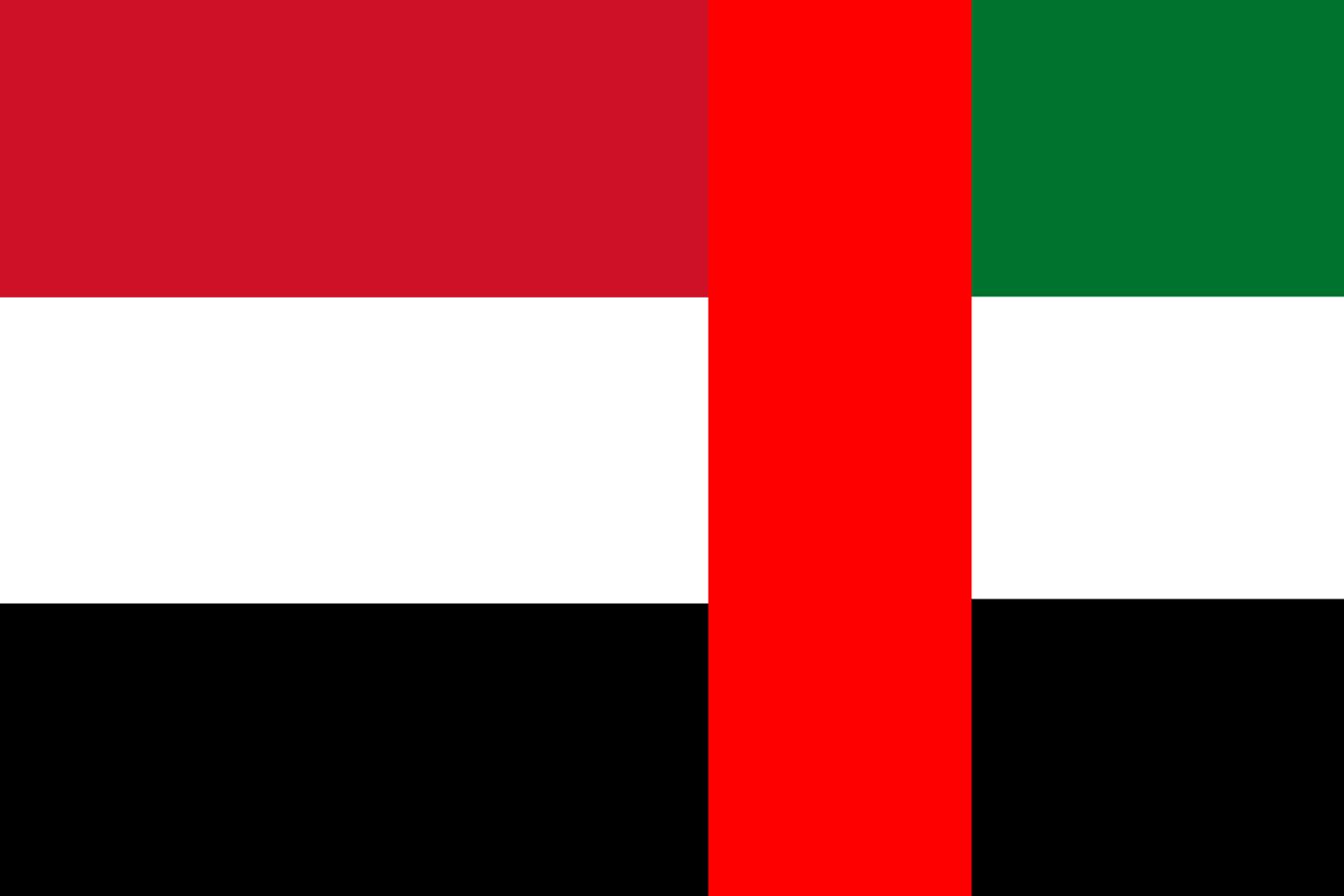 Yemeni Flag vs United Arab Emirates Flag Yemen, Flags Yemeni Flag vs United Arab Emirates Flag