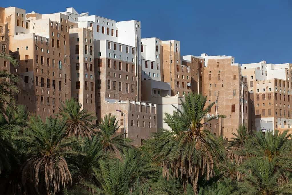 alleys of Shibam desert city Yemen Travel alleys of Shibam desert city Yemen