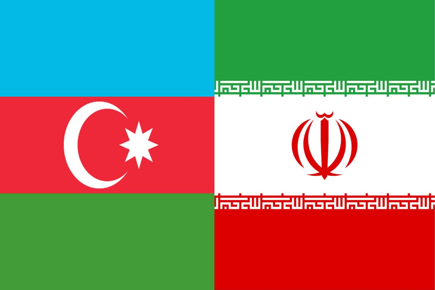 Azerbaijan Flag vs Iranian Flag Flags Azerbaijan Flag vs Iranian Flag
