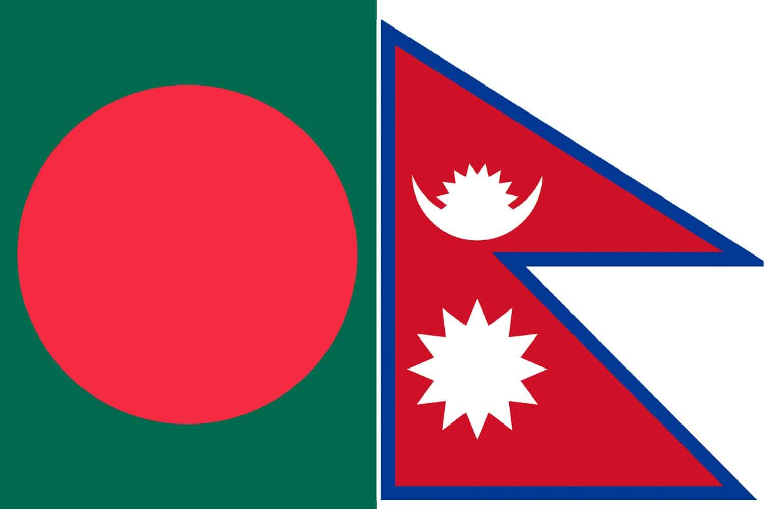 Bangladesh Flag vs Nepali Flag Flags Flag of Bangladesh Bangladesh Flag vs Nepali Flag