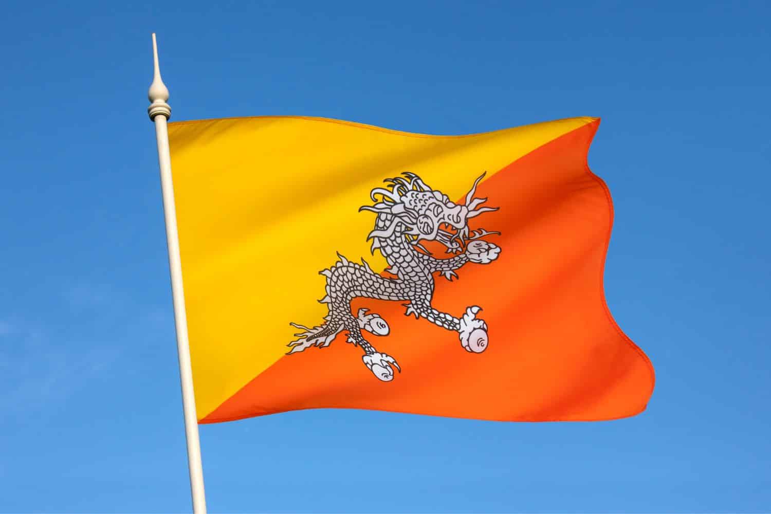 Bhutan flag Bhutan, Flags Flag of Bhutan