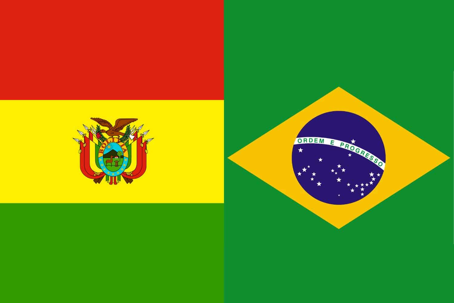 Bolivian Flag vs Brazilian Flag Flags Flag of Bolivia Bolivian Flag vs Brazilian Flag