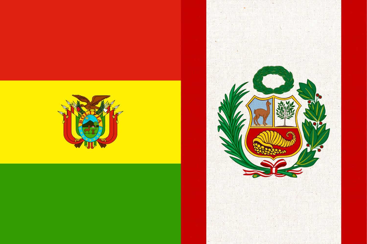 Bolivian Flag vs Peruvian Flag Flags Flag of Bolivia Bolivian Flag vs Peruvian Flag