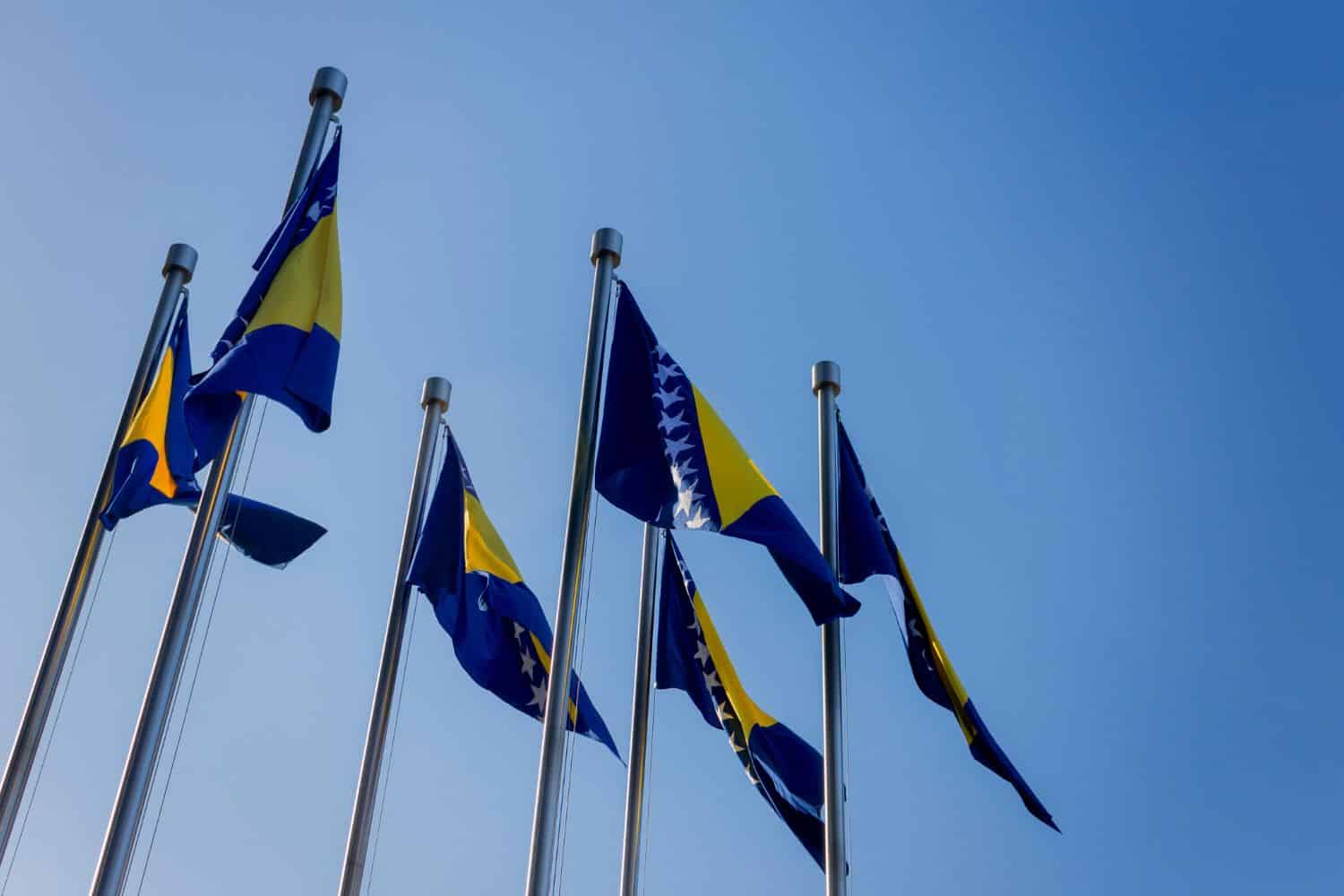 Bosnia and Herzegovina flag Flags Bosnia and Herzegovina flag