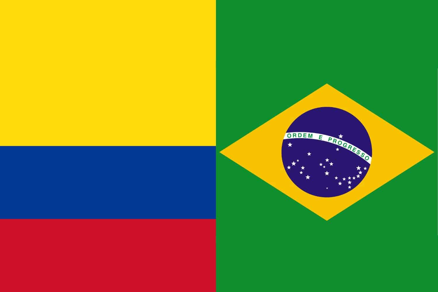 Colombian Flag vs Brazilian Flag Flags Flag of Colombia Colombian Flag vs Brazilian Flag