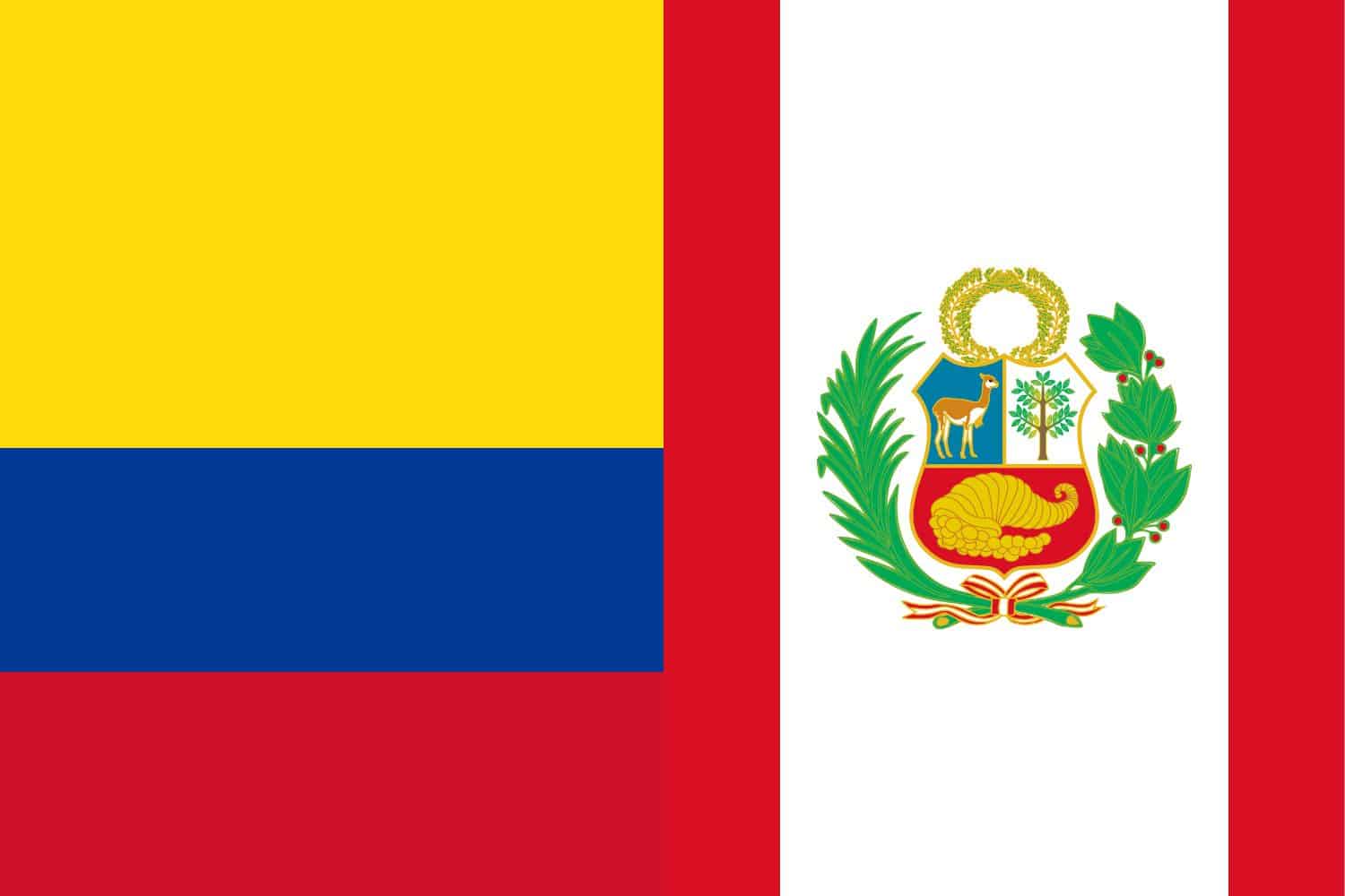 Colombian Flag vs Peruvian Flag Flags Flag of Colombia Colombian Flag vs Peruvian Flag