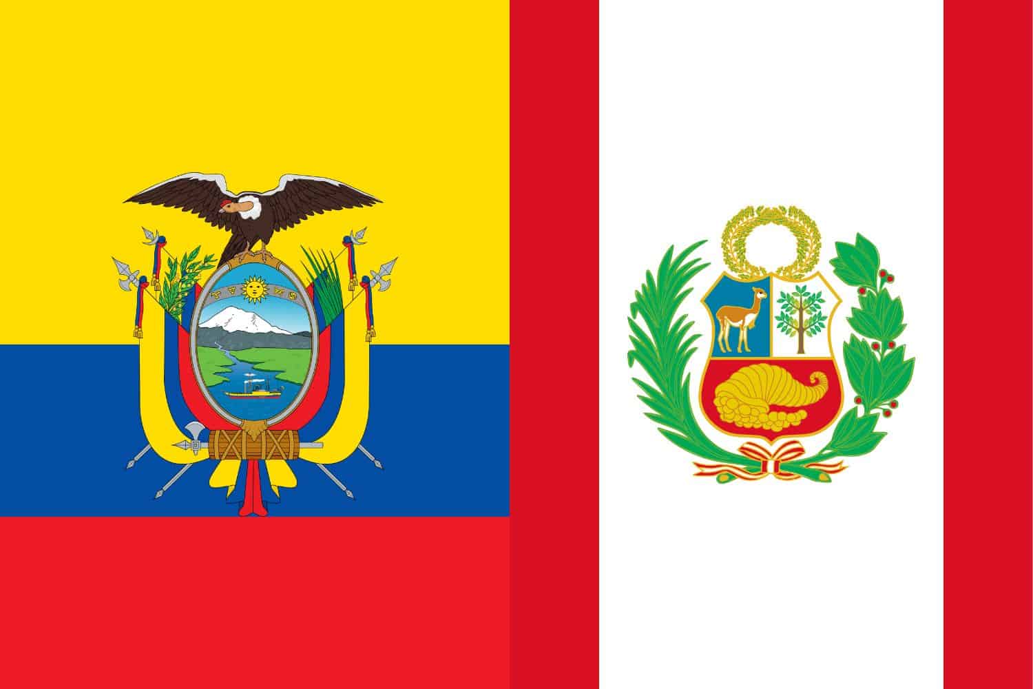Ecuadorian Flag vs Peruvian Flag Flags Flag of Ecuador Ecuadorian Flag vs Peruvian Flag