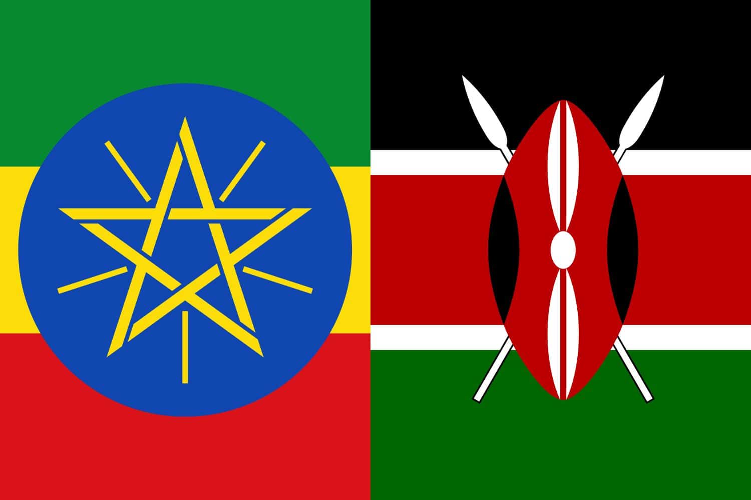 Ethiopian Flag vs Kenyan Flag Flags Flag of Ethiopia Ethiopian Flag vs Kenyan Flag