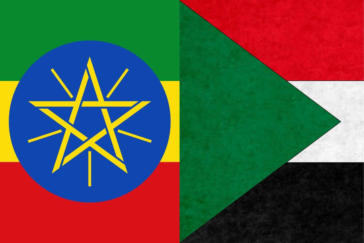 Ethiopian Flag vs Sudanese Flag Flags Flag of Ethiopia Ethiopian Flag vs Sudanese Flag