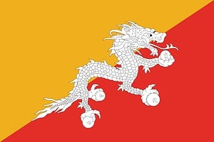 Flag of Bhutan Flag of Bhutan