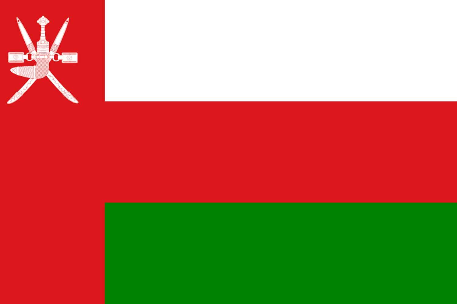 Orange white green shop flag horizontal