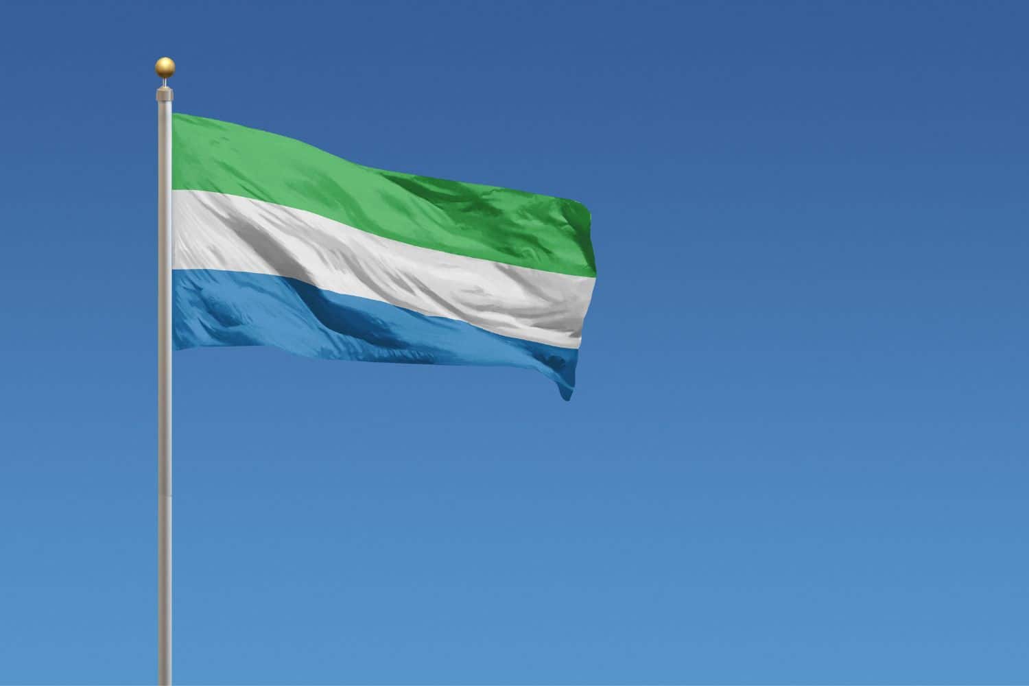 Flag of Sierra Leone Flags Flag of Sierra Leone