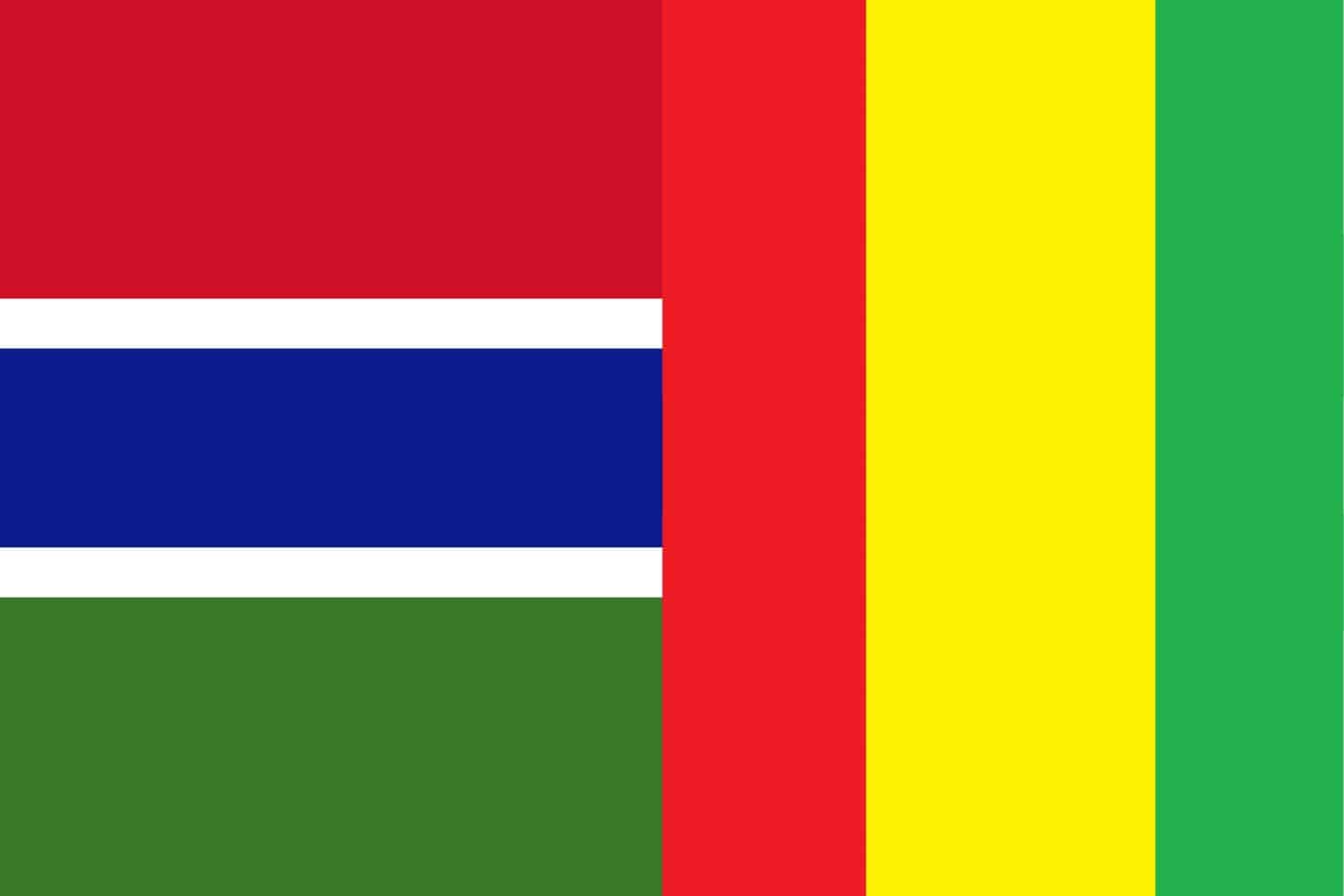 Gambian Flag vs Guinea Flag Flags Flag of Gambia Gambian Flag vs Guinea Flag
