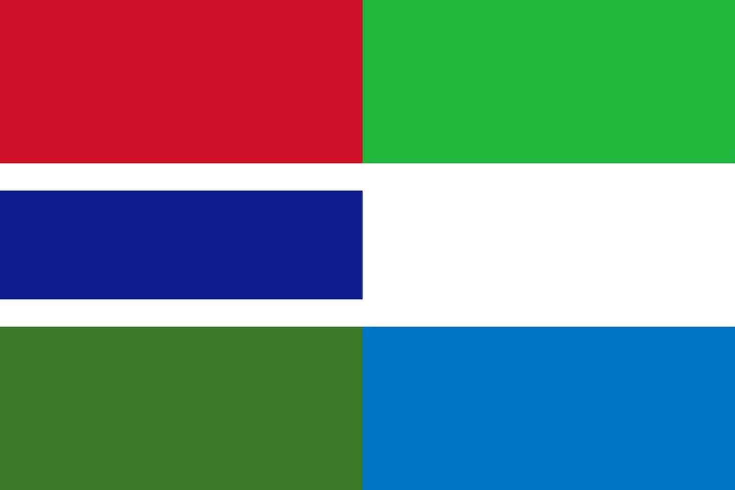 Gambian Flag vs Sierra Leone Flag Flags Flag of Gambia Gambian Flag vs Sierra Leone Flag