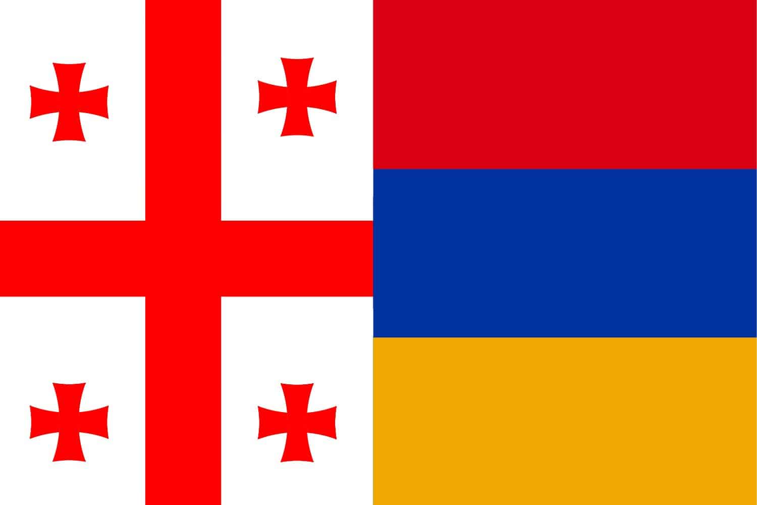 Georgia Flag vs Armenian Flag Flags Flag of Georgia Georgia Flag vs Armenian Flag
