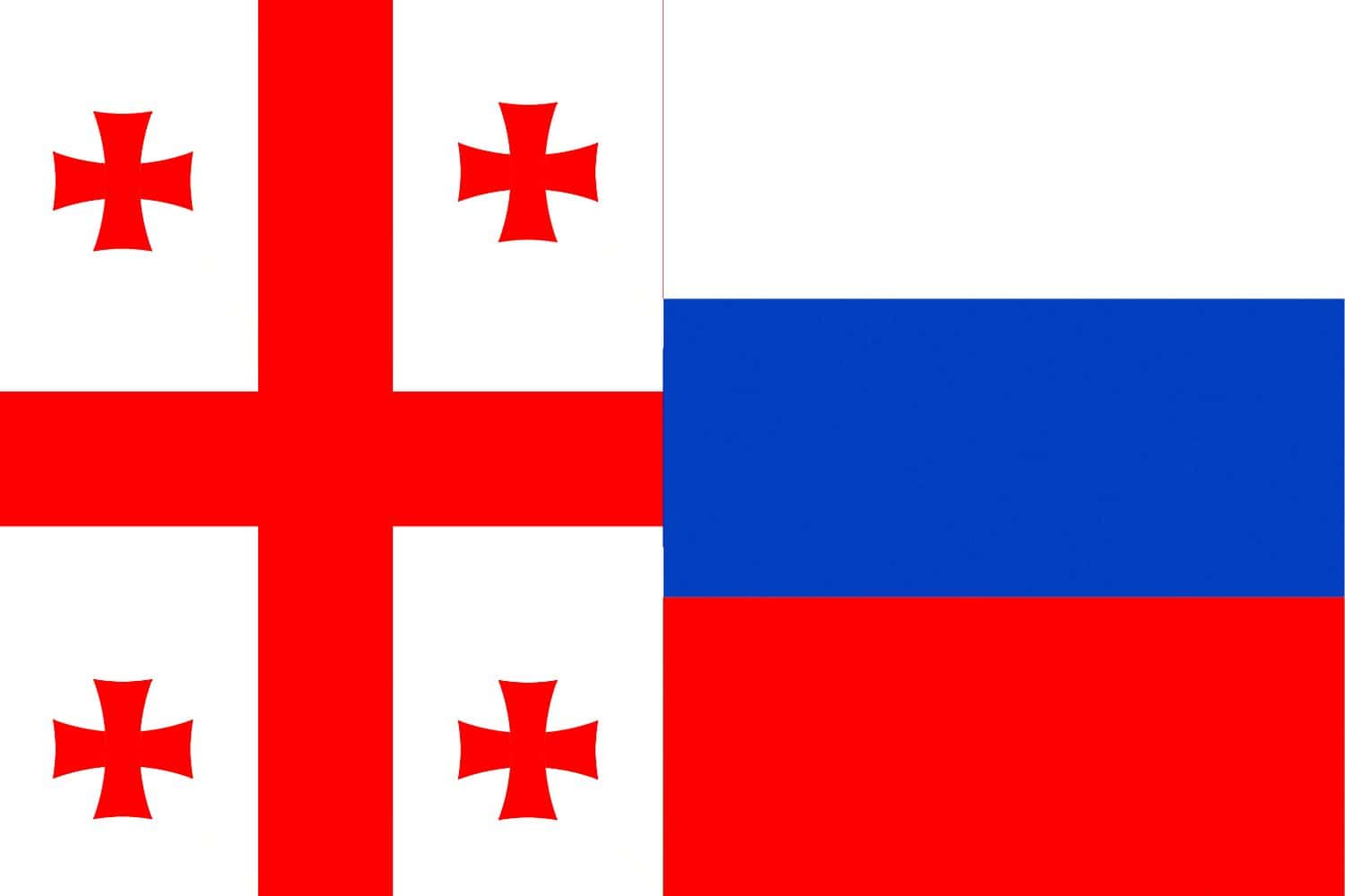 Georgia Flag vs Russian Flag Flags Flag of Georgia Georgia Flag vs Russian Flag