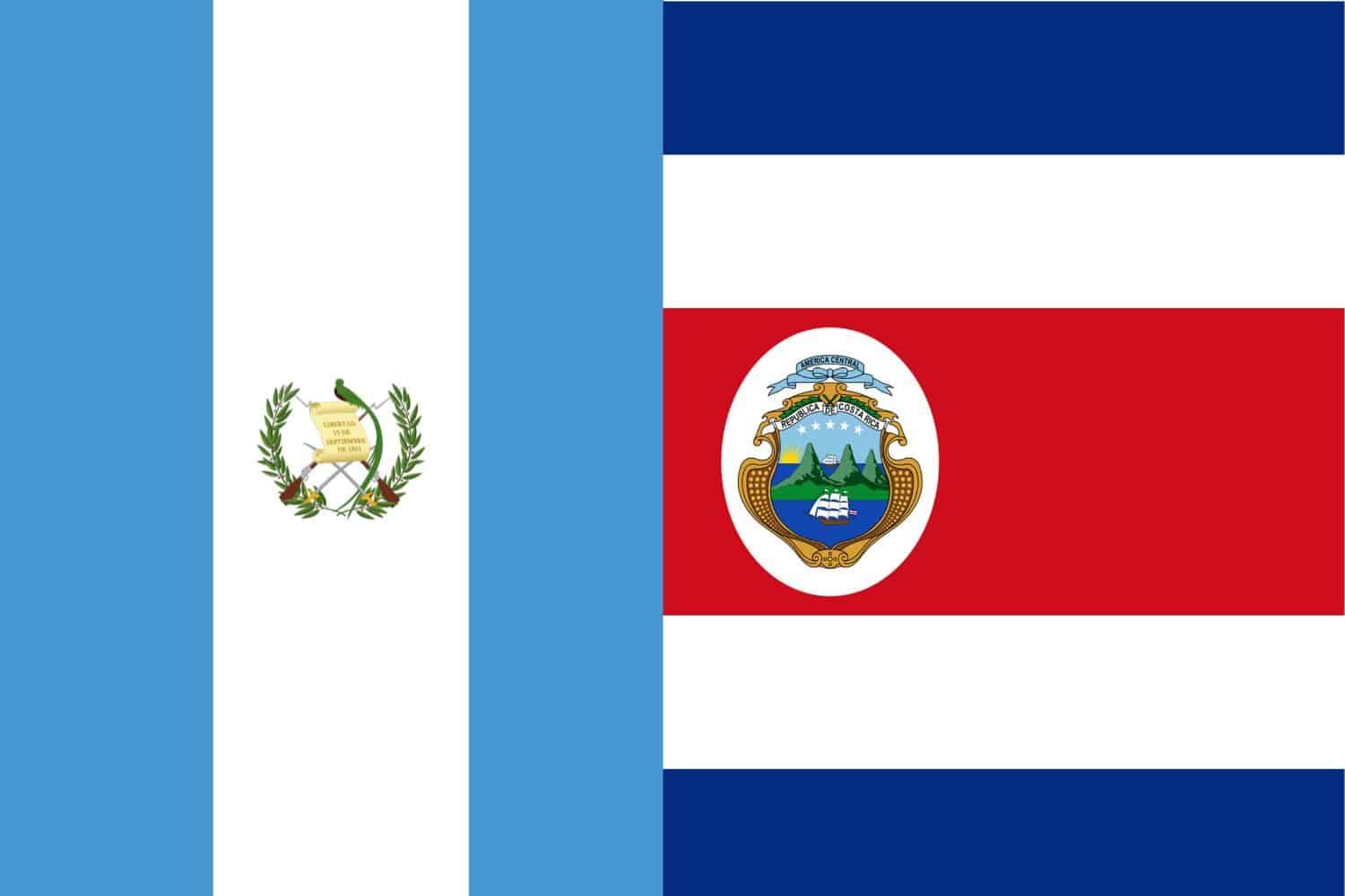 Guatemalan Flag vs Costa Rican Flag Flags Flag of Guatemala Guatemalan Flag vs Costa Rican Flag
