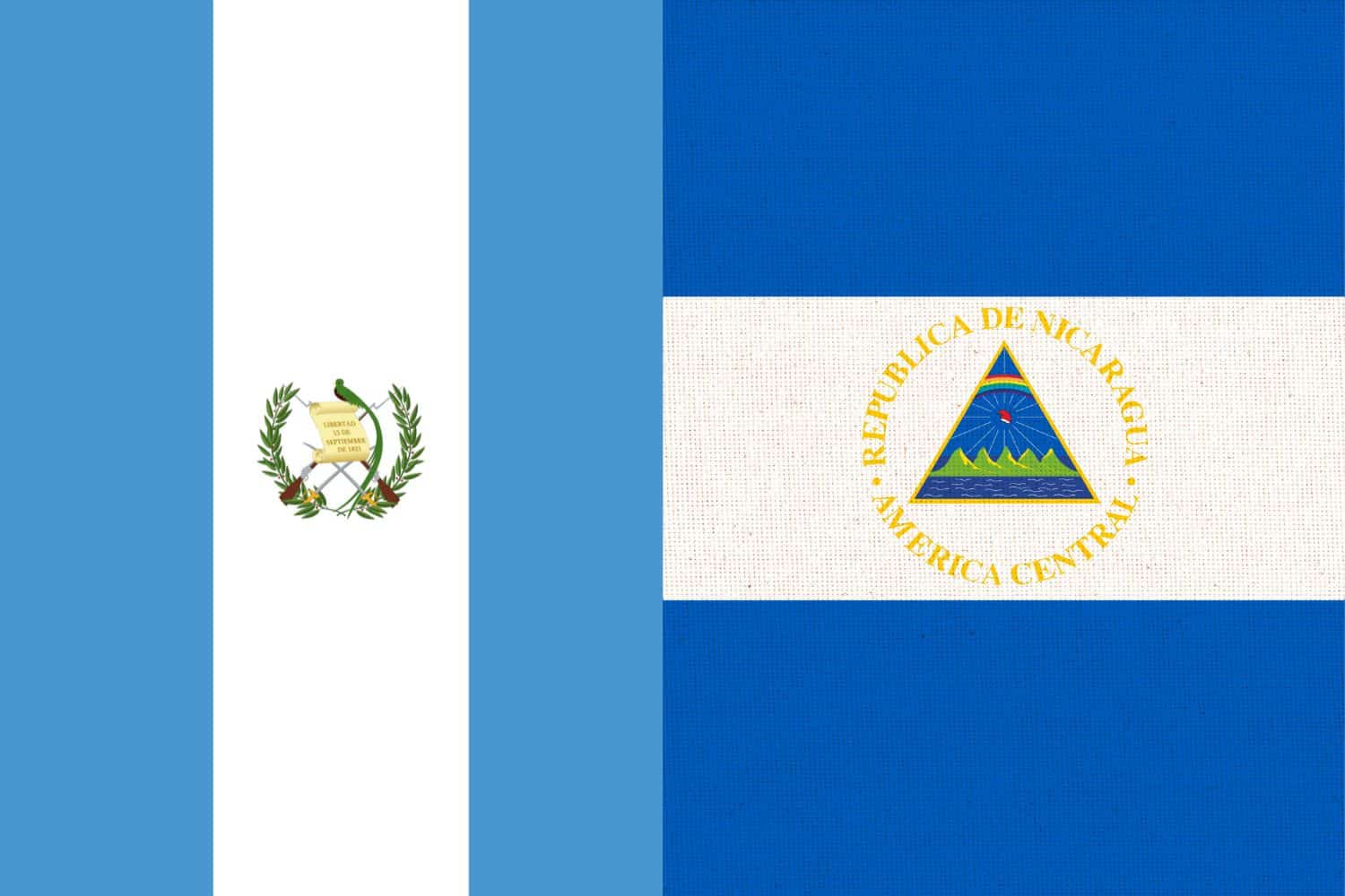 Guatemalan Flag vs Nicaraguan Flag Flags Flag of Guatemala Guatemalan Flag vs Nicaraguan Flag