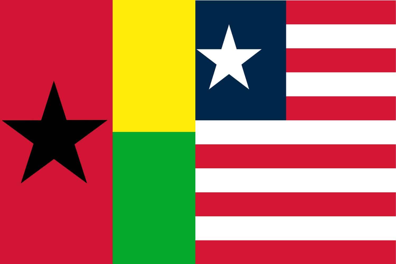 Guinea Bissau Flag vs Liberia Flag Flags Flag of Guinea Bissau Guinea Bissau Flag vs Liberia Flag