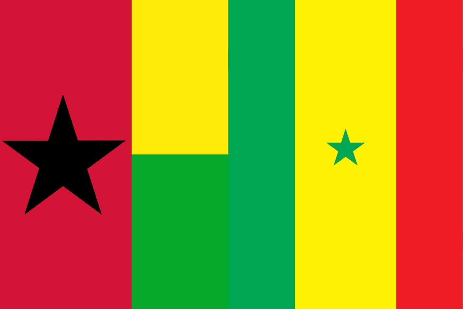 Guinea Bissau Flag vs Senegal Flag Flags Guinea Bissau Flag vs Senegal Flag