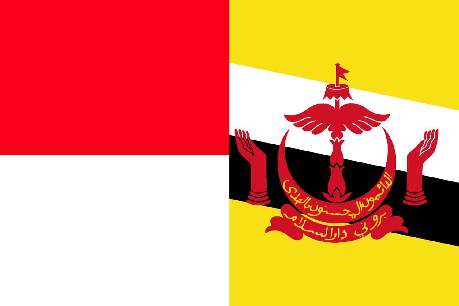 Indonesian Flag vs Bruneian Flag Flags Flag of Indonesia Indonesian Flag vs Bruneian Flag
