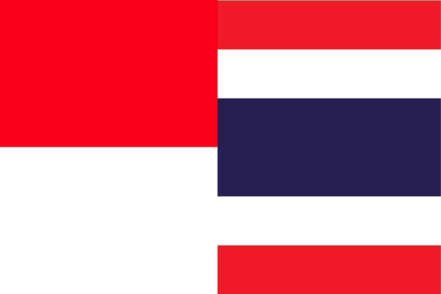 Indonesian Flag vs Thai Flag Flags Flag of Indonesia Indonesian Flag vs Thai Flag