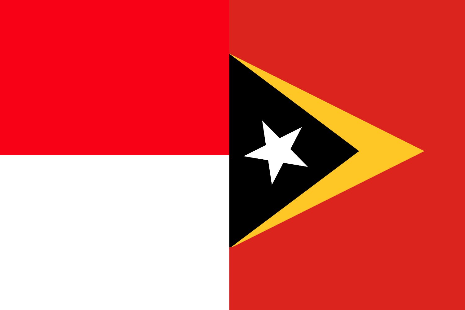 Indonesian Flag vs Timorese Flag Flags Flag of Indonesia Indonesian Flag vs Timorese Flag