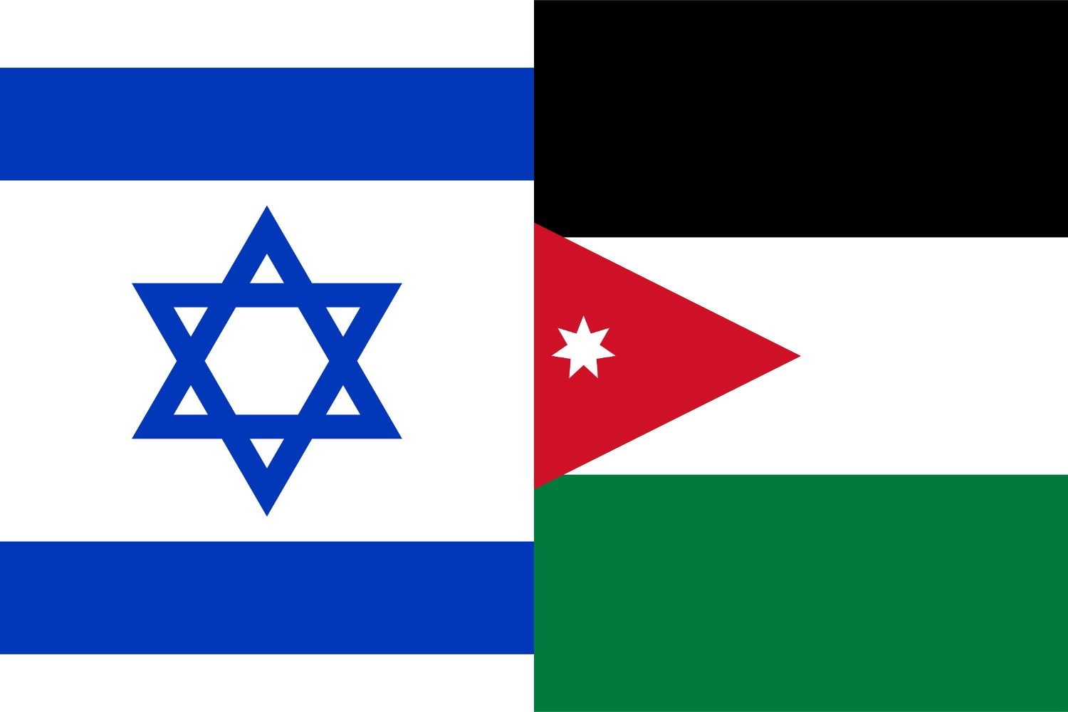 Israeli Flag vs Jordanian Flag Flags Israeli Flag vs Jordanian Flag