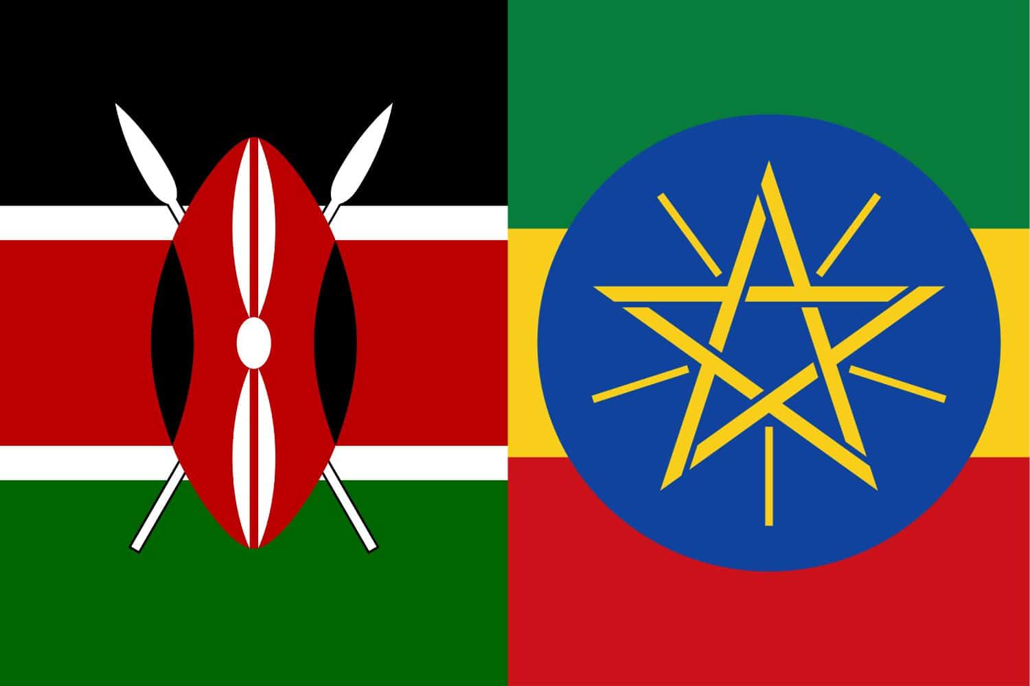 Kenyan Flag vs Ethiopian Flag Flags Flag of Kenya Kenyan Flag vs Ethiopian Flag