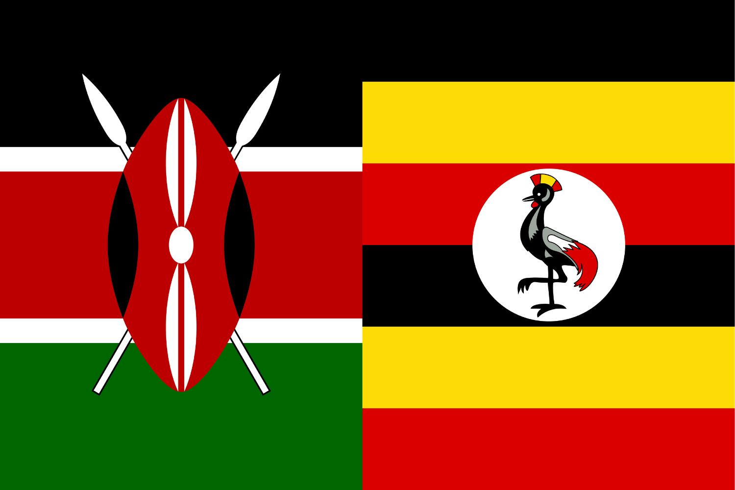 Kenyan Flag vs Ugandan Flag Flags Flag of Kenya Kenyan Flag vs Ugandan Flag