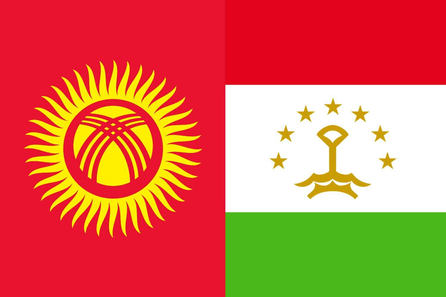 Kyrgyzstani Flag vs Tajik Flag Flags Flag of Kyrgyzstan Kyrgyzstani Flag vs Tajik Flag