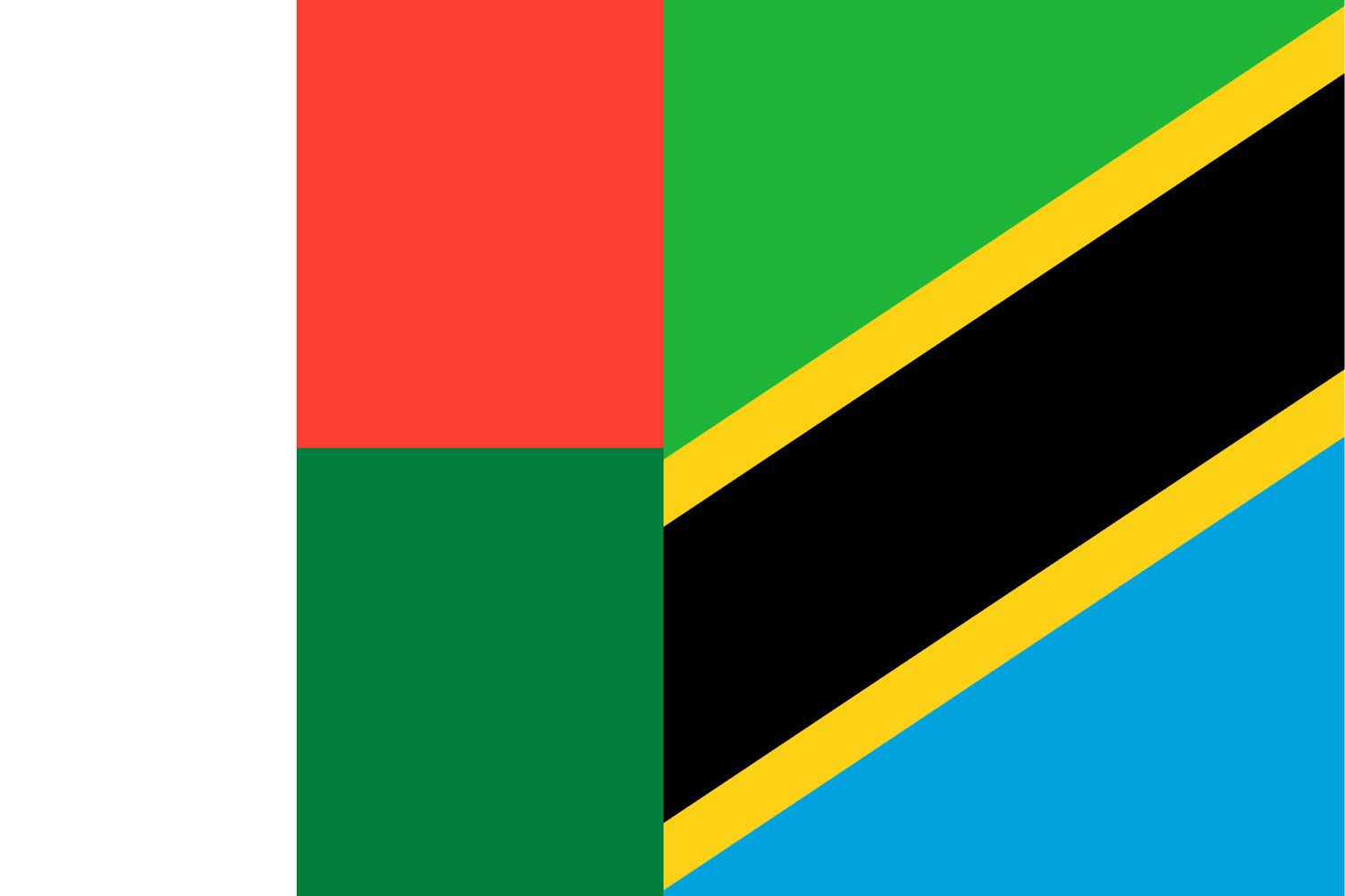 Madagascar Flag vs Tanzania Flag Flags Flag of Madagascar Madagascar Flag vs Tanzania Flag